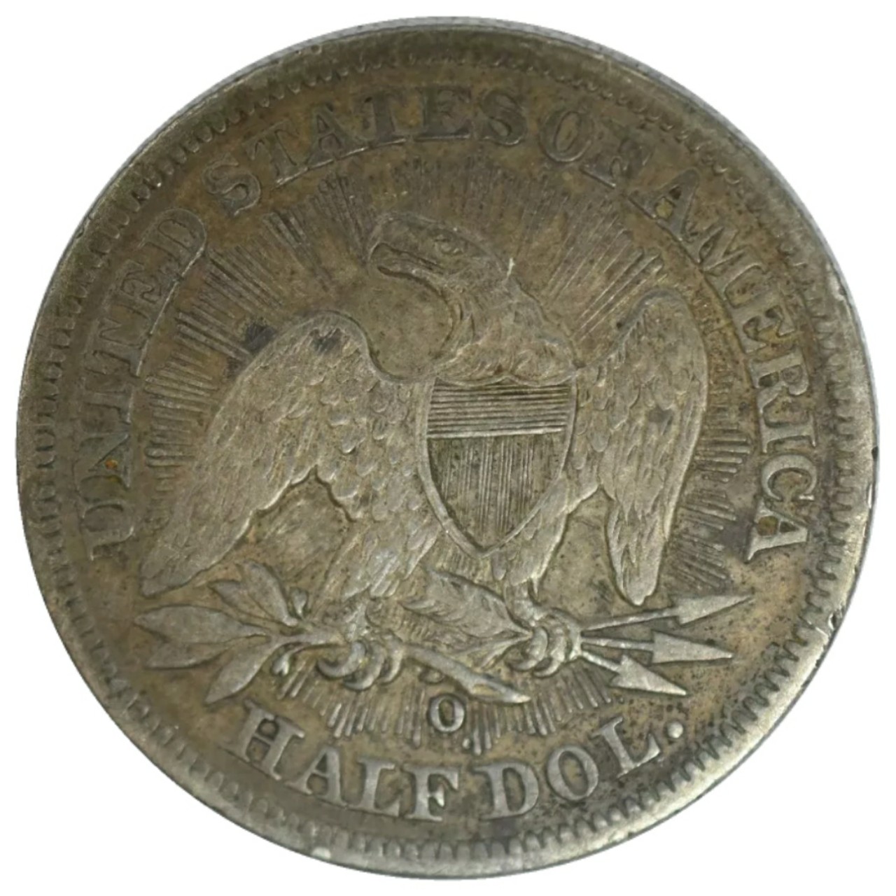 1853-O-50c-Liberty-Seated-Half-Dollar-Arrows-&-Rays